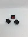 Ein/Aus-Schalter - schwarz/rot - (21x15mm) 2 Pins - 6A(max.) - 250V - KCD101