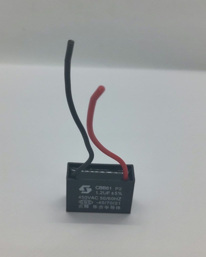 Condensateur CBB61 - 1.2uF - 450Vac - Universel