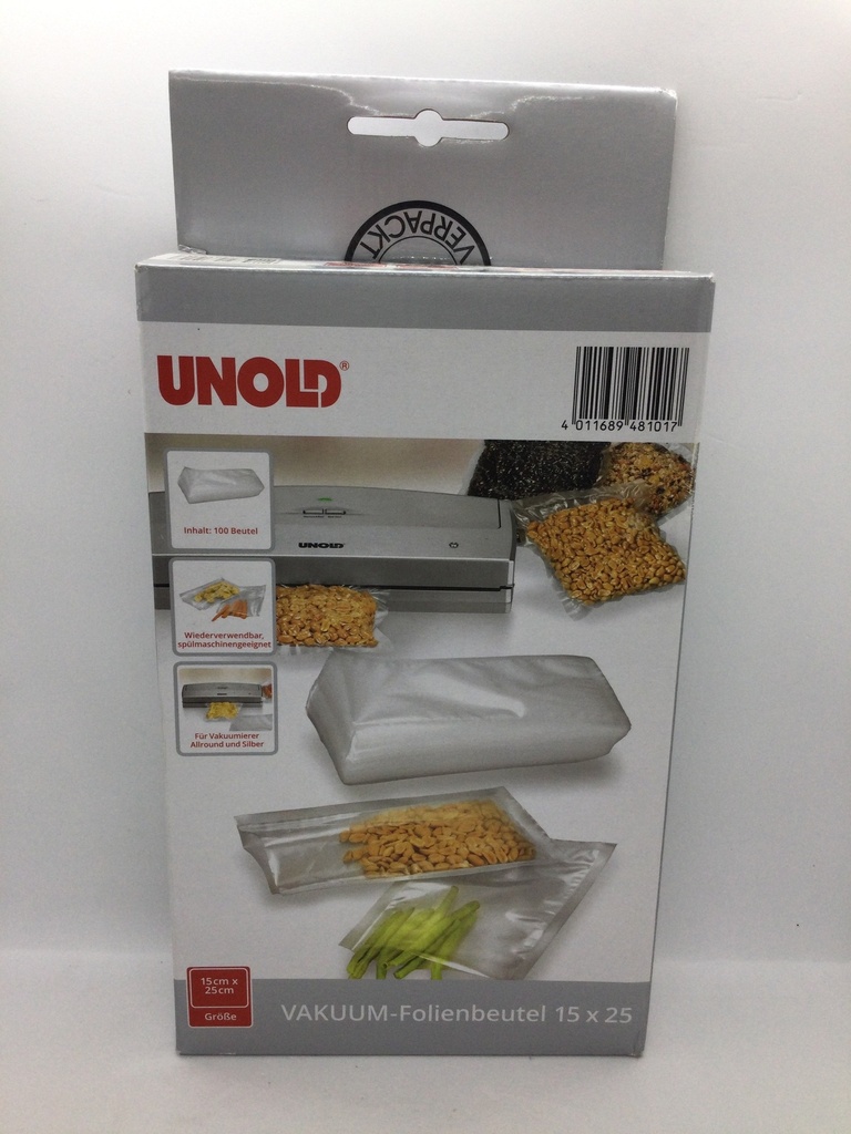 100 sachets de mise sous vide - 150x250mm - 4801001 - Unold