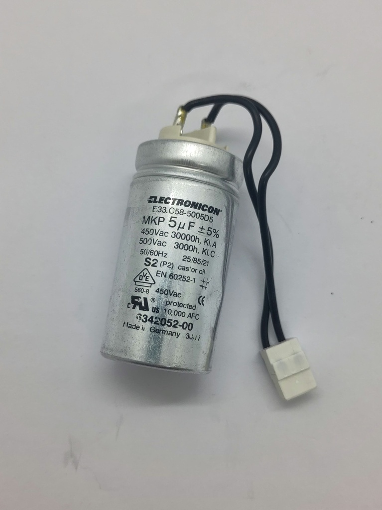 Condensateur  Electronicon (plat) - ø30 x 65mm - 5uF - 450Vac - Universel