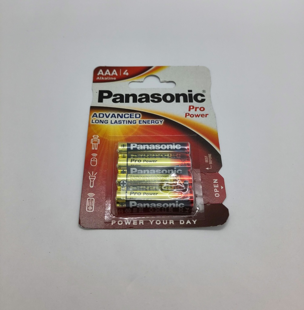 Pile Alkaline (4x) LR03 - AAA - 1.5V - ø10x43mm - Panasonic / Universel
