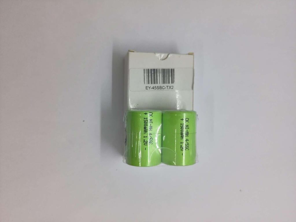 Batterie Ni-MH (2x) - 4/5SC - 1.2V - 1500mAh - ø22x33mm - Universel 