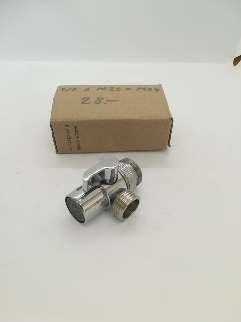 Robinet évier salle de bain avec raccord 1/2" M22-M24