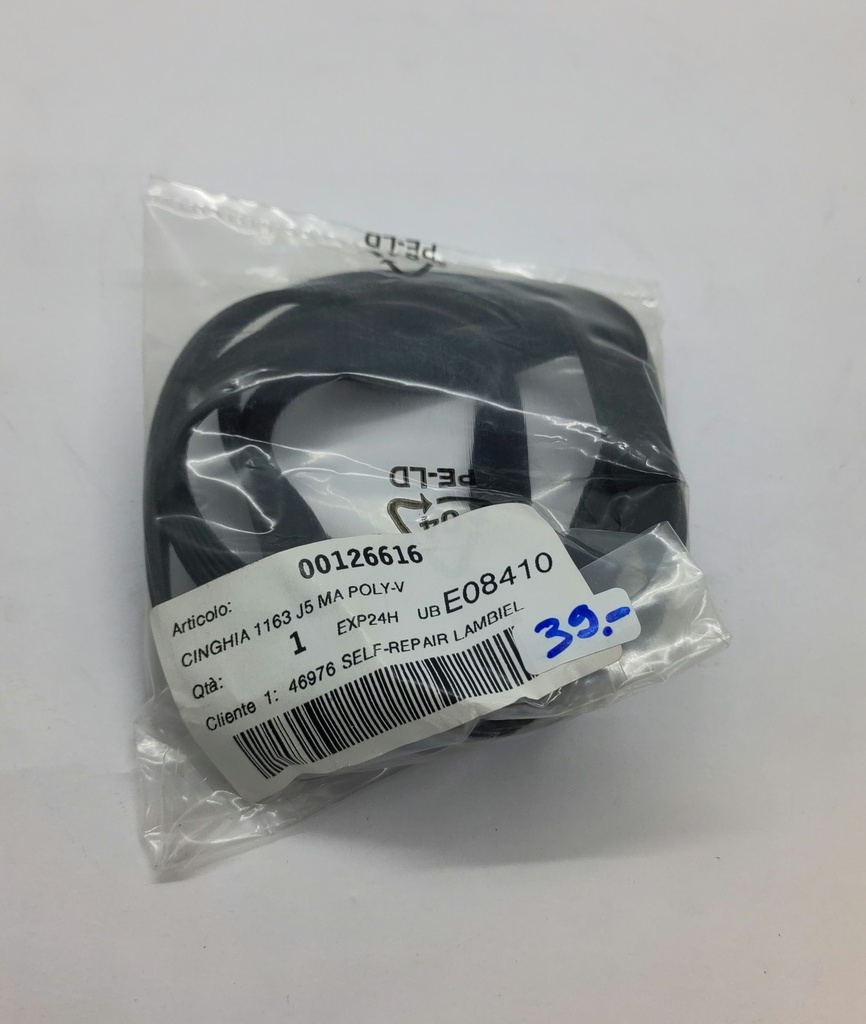 Courroie Poly V (rainure) 1163 J5x 11mm - Universel