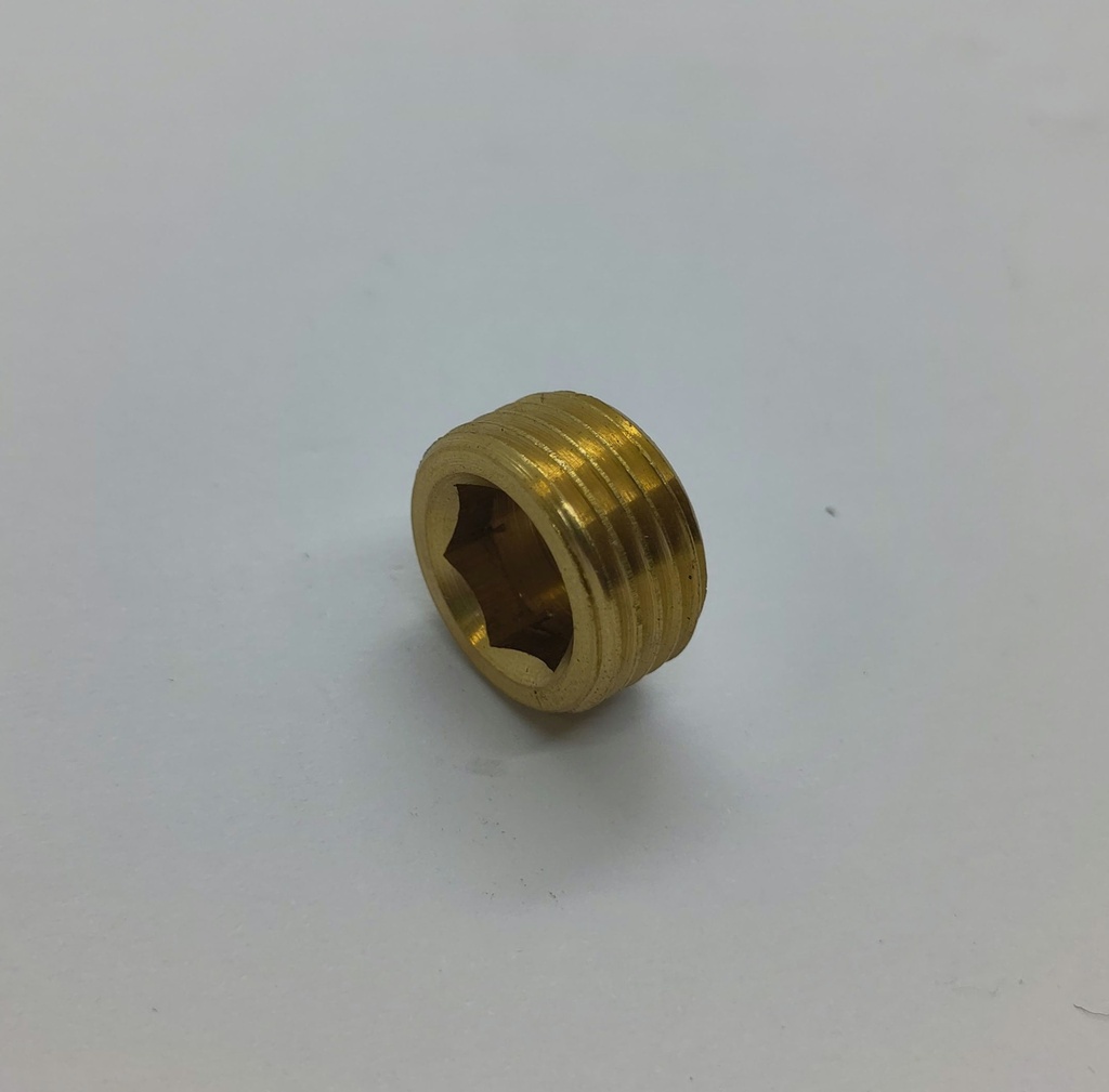 Bouchon laiton 1/4" mâle