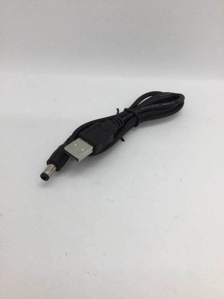 Câble mâle/mâle (USB 2.0 A / 5.5x2.5) - 1 mètre - droit - Universel