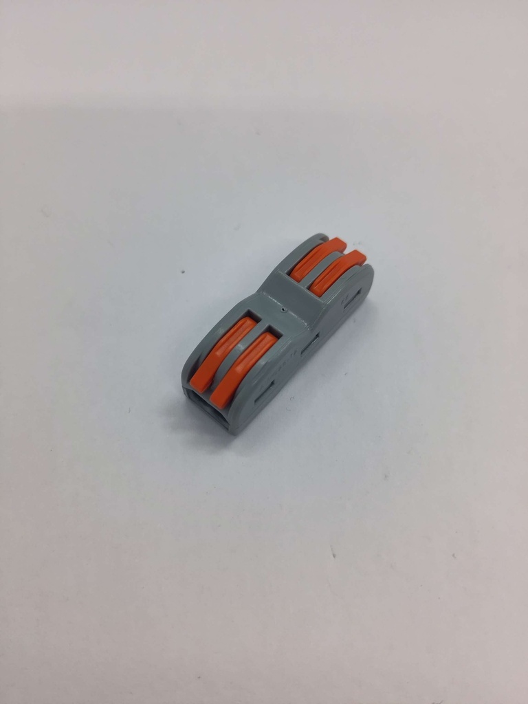 Connexion borne Wago 2 voies droit - 1 à 2.5mm² - Universel