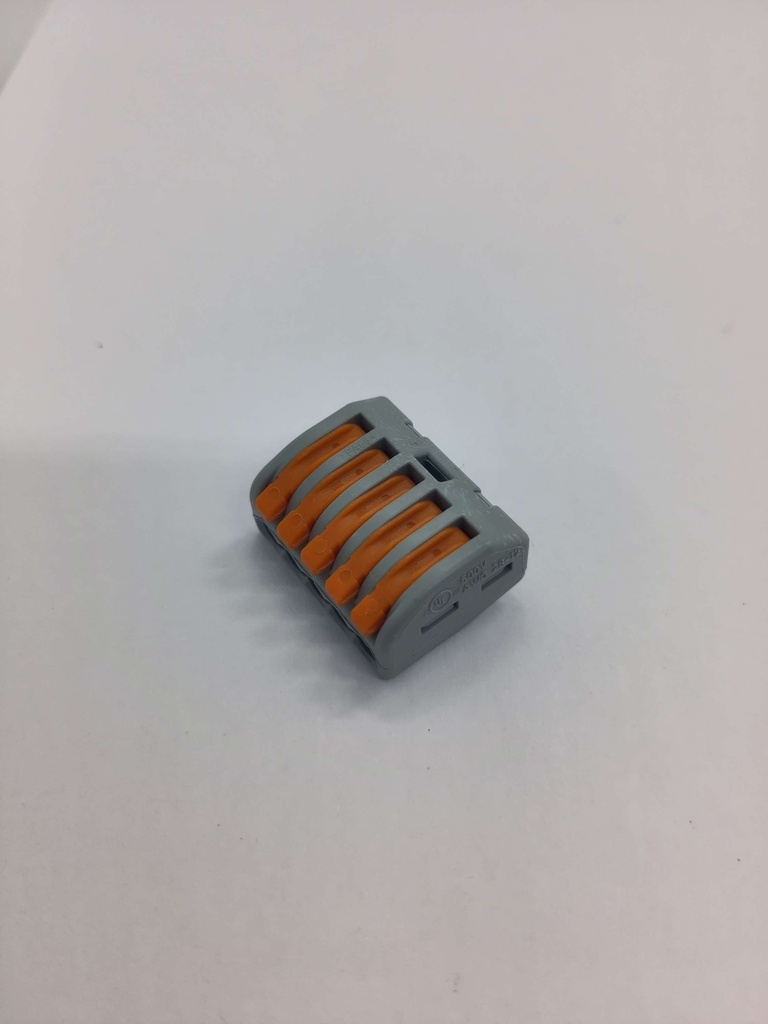 Connexion borne Wago 5 voies - 0.08 à 2.5mm² - Universel