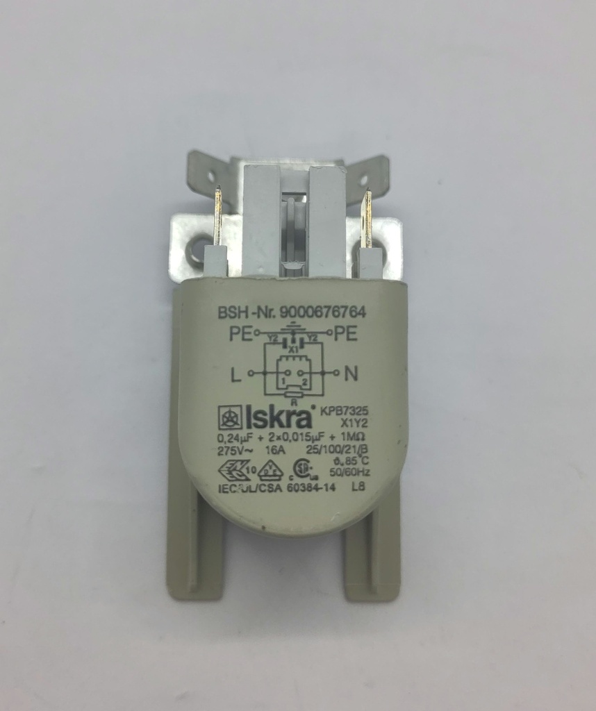 Filtre antiparasite 0.24uF + 2x0.015uF Bosch & Siemens 0623688