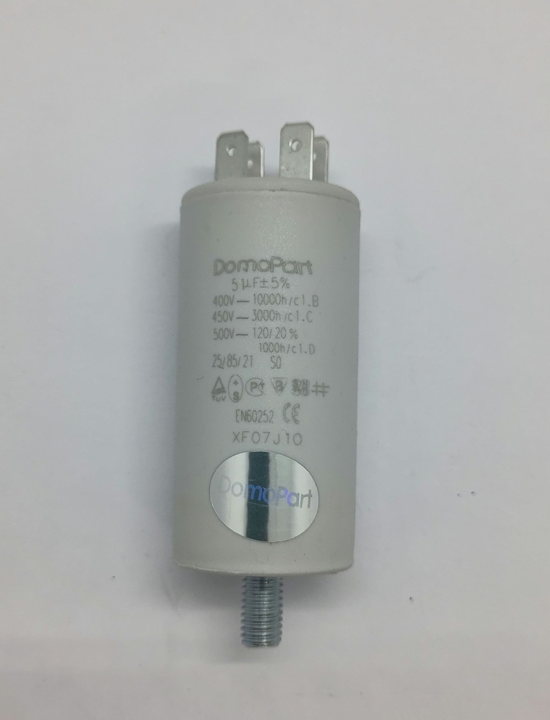Condensateur 5uF DomoPart (vissé) 450Vac
