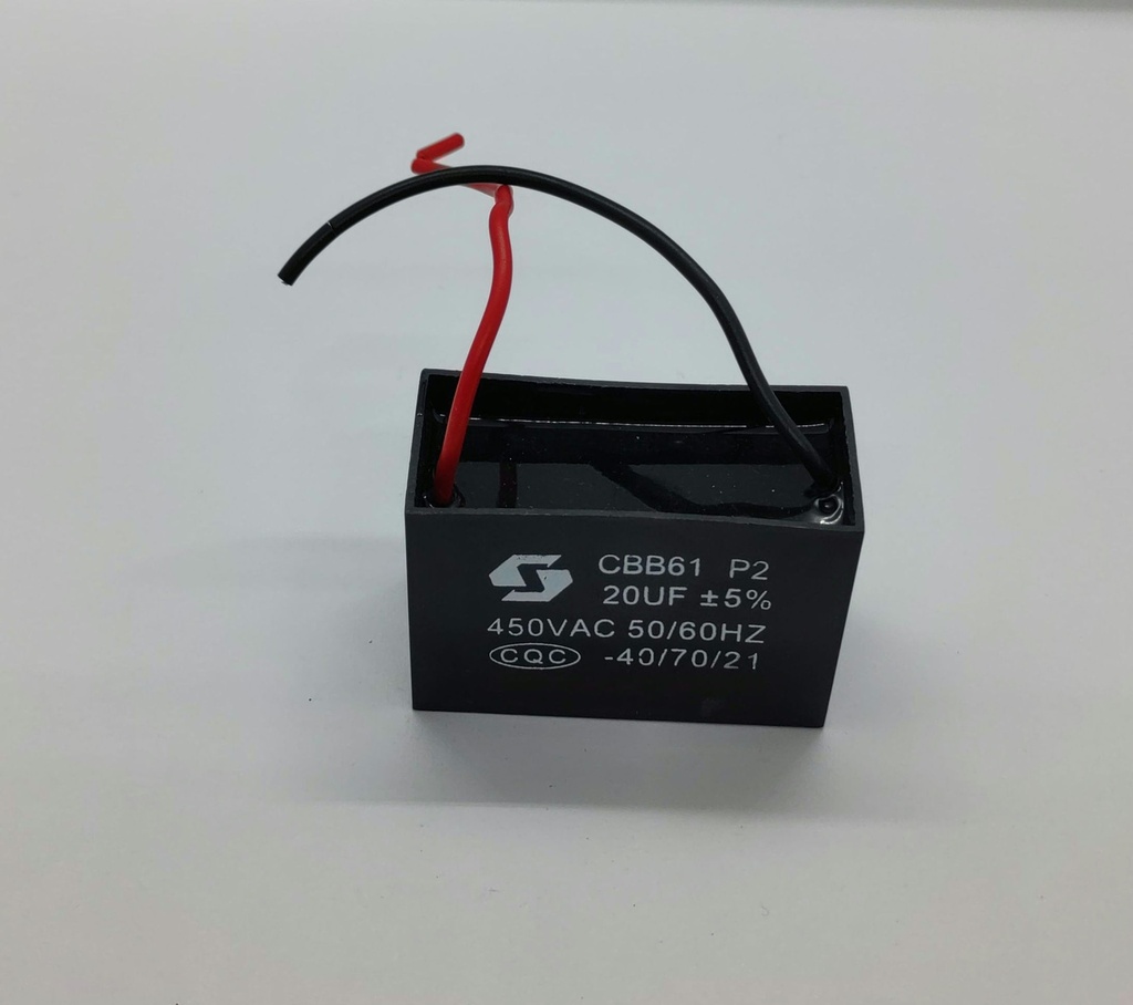Condensateur CBB61 - 20uF - 450Vac - Universel