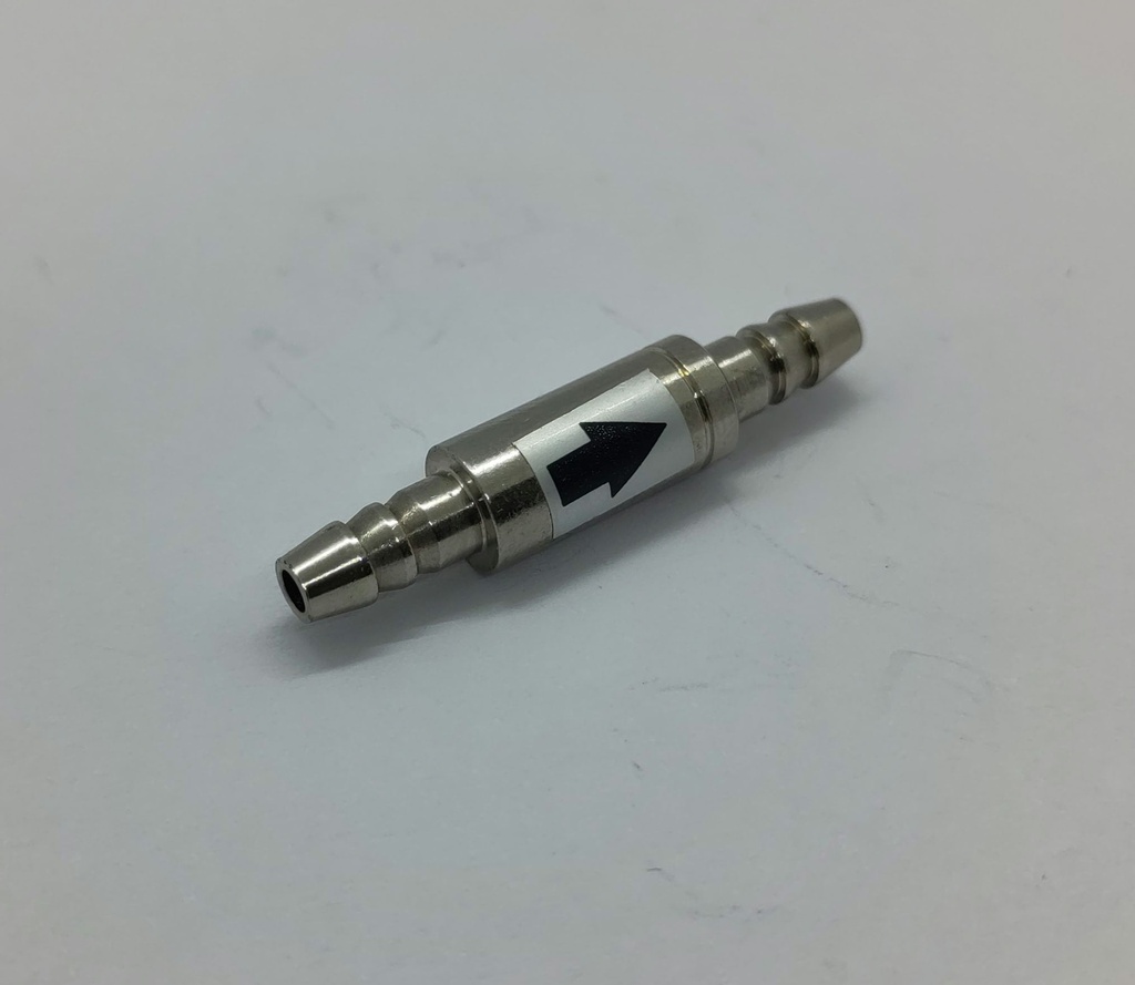 Raccord droit ø5mm - Soupape antiretour - Universel