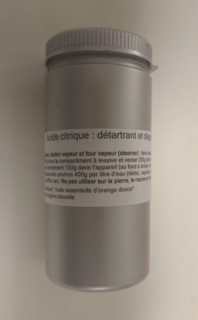 Acide citrique - Anticalcaire et Antioxydant - Universel - 1 dose - 250g