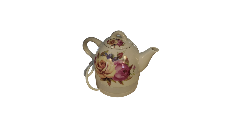 [NC-2339-675] Bouilloire porcelaine rétro 1 litre