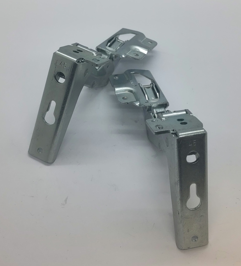Kit 2 charnières de porte - 45 / 105°/ 3362 5.1+ 3363 5.0 - 488000636779 - H71771 + H71772 Froid - V Zug / Universel