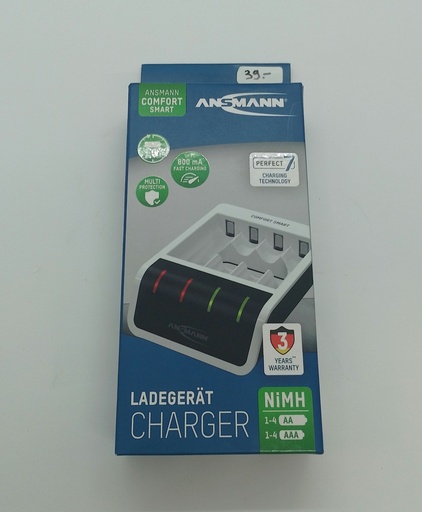 [#Q762239] Chargeur quadruple NiMH compact - AAA à AA - Ansmann / Universel