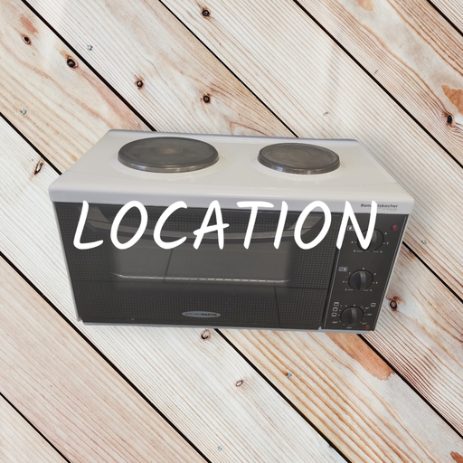 Four compact 230V avec 2 plaques en fonte - LOCATION