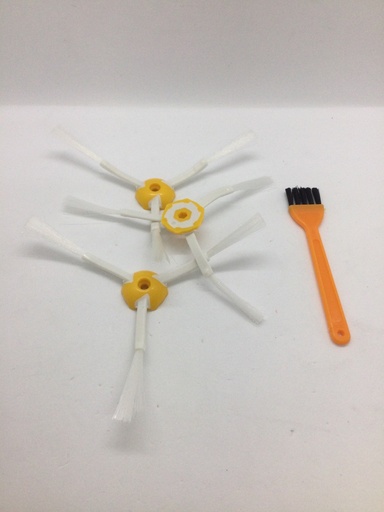 Kit 4 pièces bras tournant +brosse - aspirateur robot