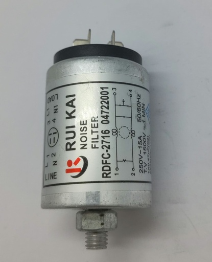 Filtre antiparasite - 0.47uF + 2x0.022uF - ø38x60mm - 04722001 - Universel