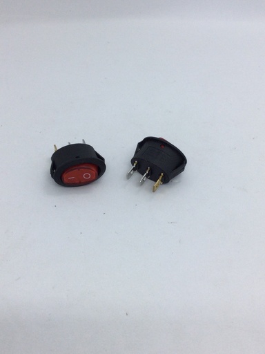 Interrupteur on/off - (ovale  25x16mm) 3 pins - 5A (max.) - 250V - KCD1