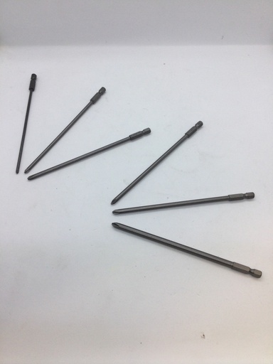 Kit embout cruciforme - 15cm - 1/4