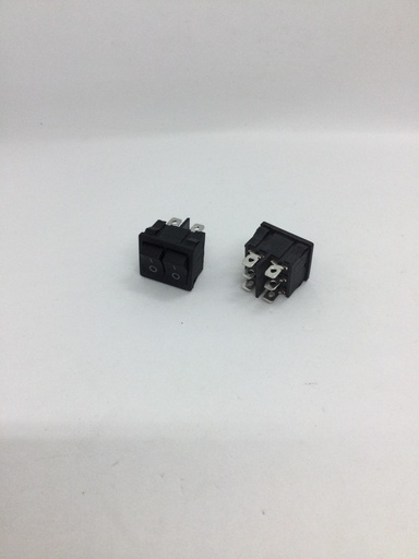Interrupteur double on/off - (24x21mm) 6 pins - 6A(max.) - 250V - KCD5
