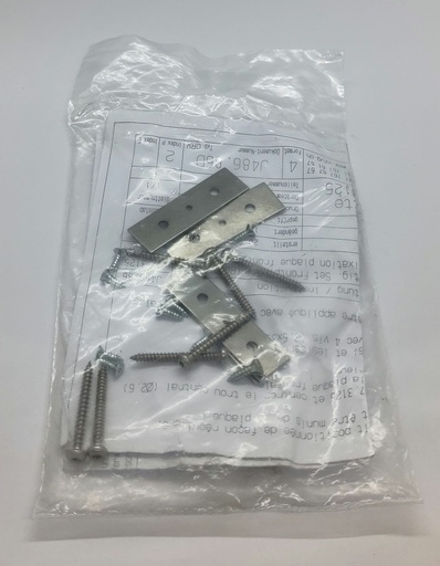 Set de fixation panneau avant (réparation) W73125 - lave-vaisselle - V Zug