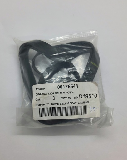 [#D346639] Courroie Poly V (rainure) 1204 H8 x 12.5mm - Universel