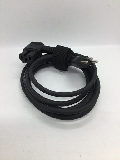 Câble mâle/mâle (3 broches + fente / CH type 12) - 10A - coudé - 2m - Universel