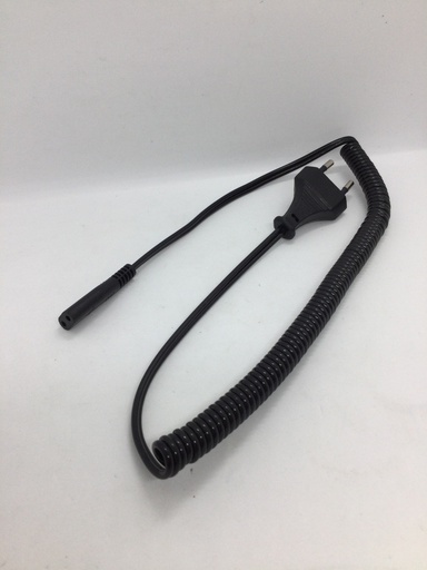 [#296872] Câble (2 broches / fiche CH type 11) 2x 0.75mm - spirale - 1.8m - Universel