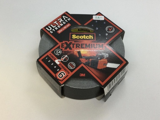 [1160680] Scotch 3M ultra fort résistant : Force 6 sur 6 - 25 mètres x 48mm de largeur - Résiste aux UV et 93°C