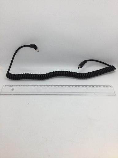 Câble mâle/mâle (5.5x2.1 / 5.5x2.1) - spirale - 60 à 150cm - Universel