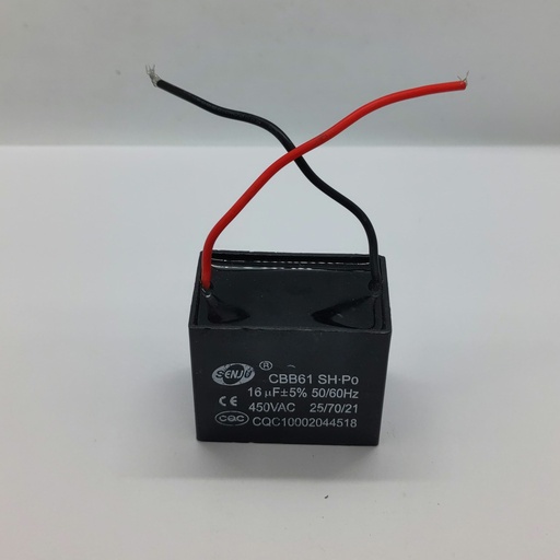 Condensateur CBB61 - 16uF - 450Vac - Universel