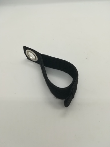 Attache avec scratch et œillets acier 120 x 25 mm