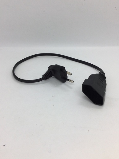 Câble rallonge coudé - 2.5A avec fiche CH type 11) - 42cm - Universel