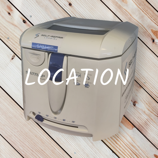 LOCATION Friteuse domestique avec couvercle et filtre