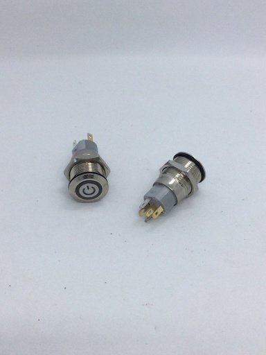Interrupteur on/off - vissable  (dia18mm) 5 pins - 1A (max.) - 12V