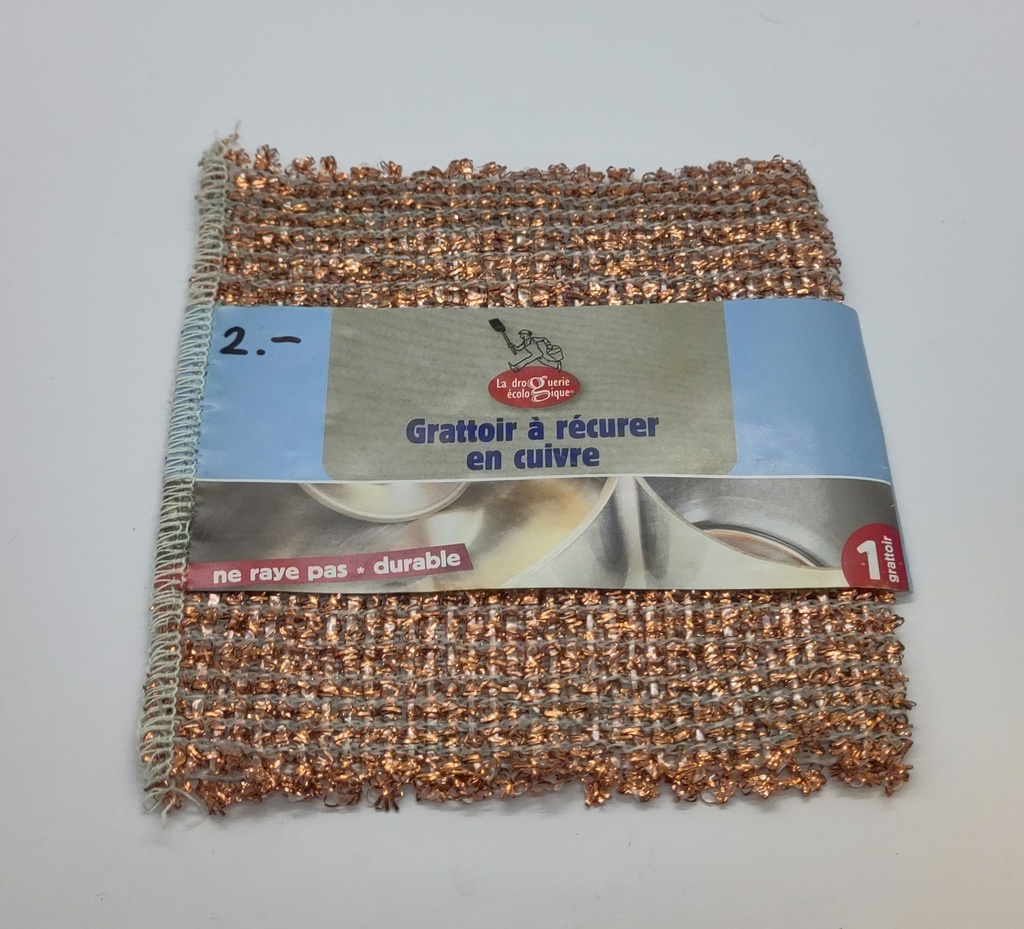Grattoir à récurer en cuivre - chiffon - ne raye pas - Universel