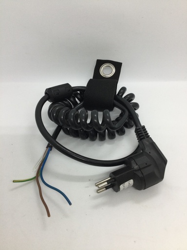 Câble (3x1.5mm / CH type 12 coudé) - spirale - 120x200cm - Universel