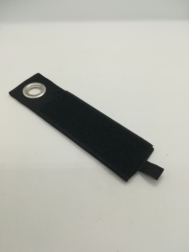 Attache avec scratch et œillets acier 140 x 38 mm