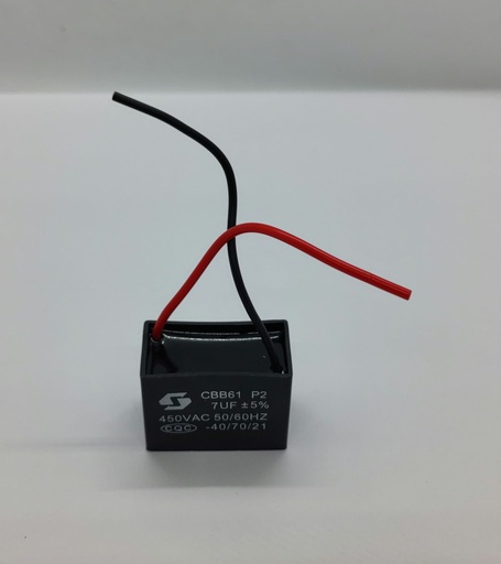 Condensateur CBB61 - 7uF - 450Vac - Universel