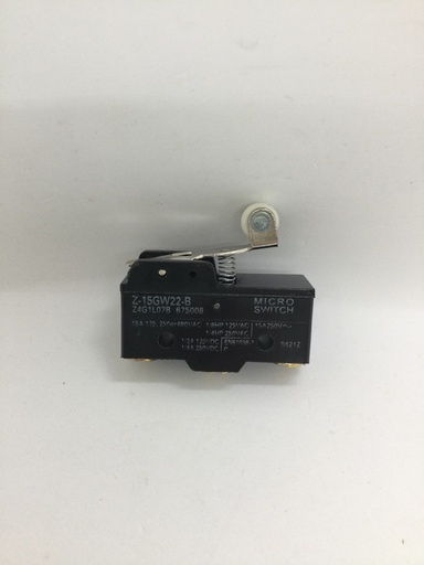Micro Switch 3 pin molette - NO/NC - 15A (max) 220V - Universel