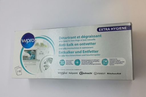 [#H279129] Détartrant et dégraissant lave-vaisselle - 12x50g - Wpro - Universel