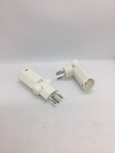 Adaptateur CH type T12 / 10mm - 10A - coudé - Universel