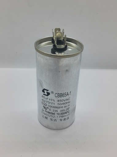 Condensateur 40uF CBB65A-1 450Vac