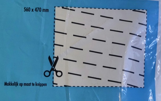 Filtre charbon actif en mousse à découper 560x470mm - Hotte - Universel