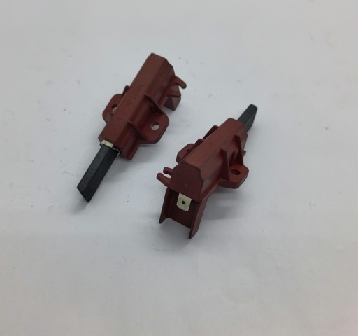 Kit 2 charbons moteur avec support - 4.9x12.35x37mm - Lave-linge - Universel