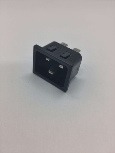 Fiche mâle carré - (3 broches 6.3mm)  16A / 250V - Universel