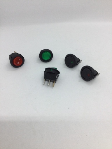 [#7838776] Interrupteur on/off - (dia 23mm) 3 pins - 10A (max.) - 250V - KCD1