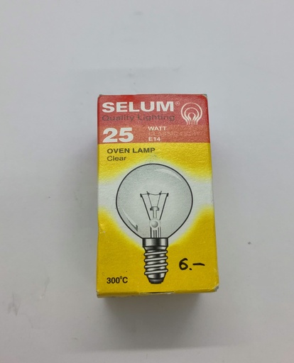 Ampoule halogène E14 25W 300 degrés